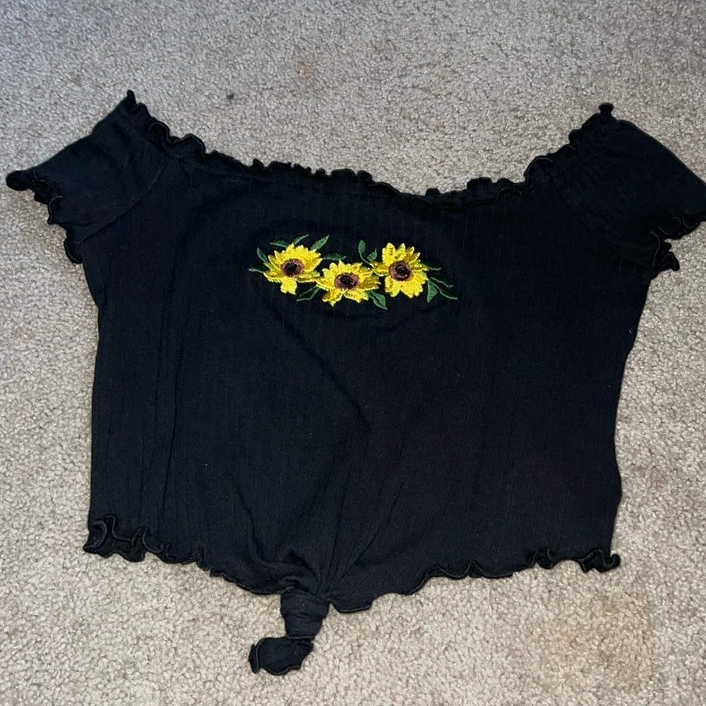 Sunflower Crop Top